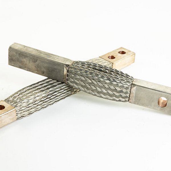 Flat connector copper braids