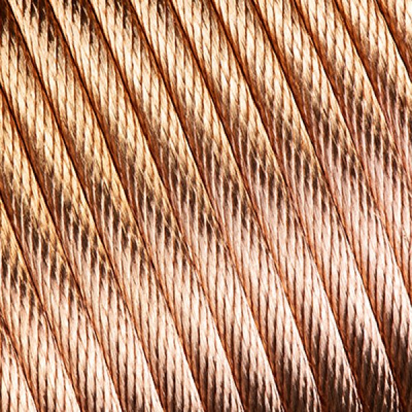 Bare copper cable flexible and extra-flexible