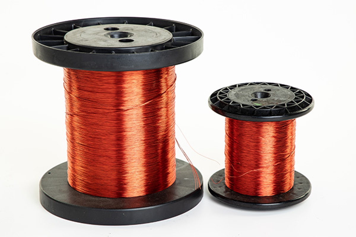 Enamelled copper wire