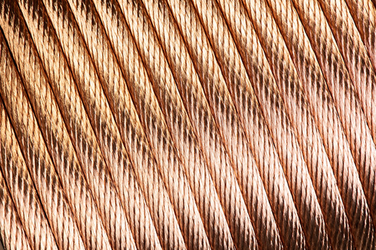 Bare copper cable flexible and extra-flexible