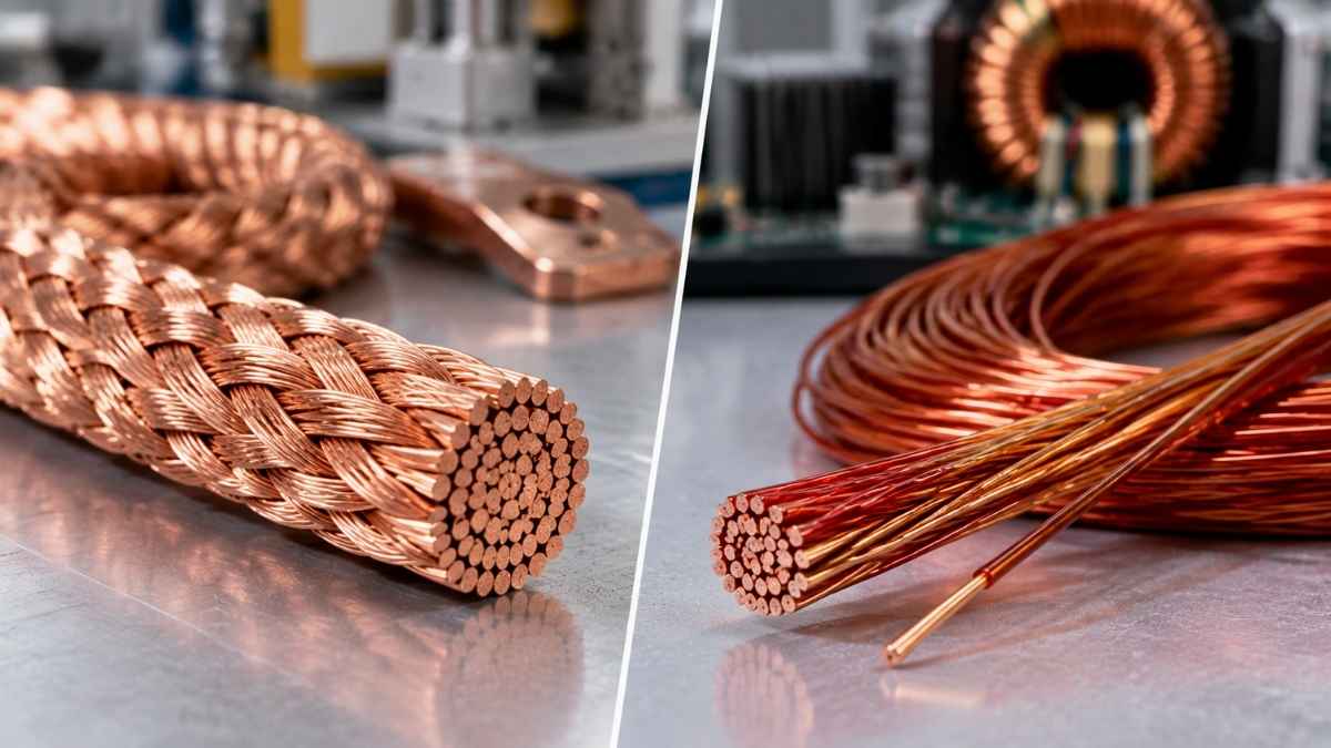 Comparativa entre hilo de Litz y cable trenzado convencional de cobre para aplicaciones eléctricas