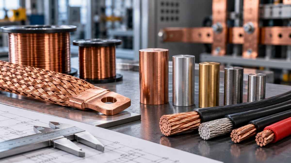 Conductores de cobre industriales utilizados para conexiones eléctricas y aplicaciones de alta conductividad